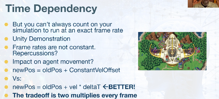 Time dependency